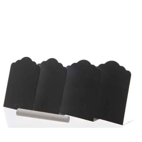 SET 4 LAVAGNETTE BLACK 6X3X8CM